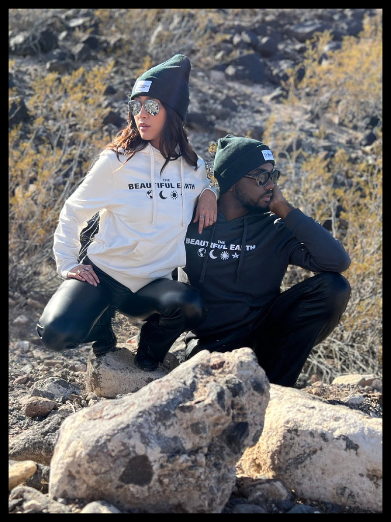 THE YEAR-ROUND BEANIE in ONYX w/ WHITE PATCH on DOUGLAS THE BEAUTIFUL EARTH | Conscious Clothing Brand + Healthy Essentials