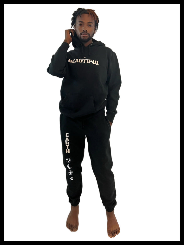 THE BASE SWEATPANT in ONYX on DOUGLAS THE BEAUTIFUL EARTH | Conscious Clothing Brand + Healthy Essentials