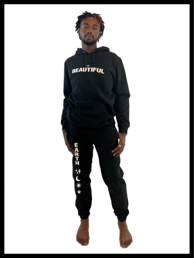 THE BASE SWEATPANT in ONYX on DOUGLAS THE BEAUTIFUL EARTH | Conscious Clothing Brand + Healthy Essentials