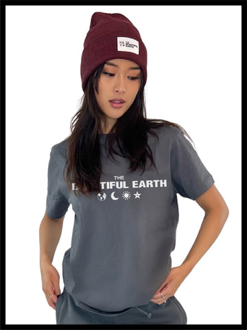 THE STAPLE TEE in MOONSTONE on RACHEL THE BEAUTIFUL EARTH | Conscious Clothing Brand + Healthy Essentials