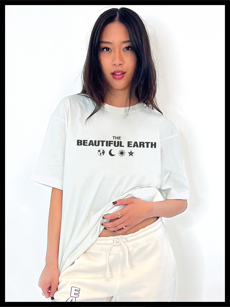 THE STAPLE TEE in SELENITE on RACHEL THE BEAUTIFUL EARTH | Conscious Clothing Brand + Healthy Essentials