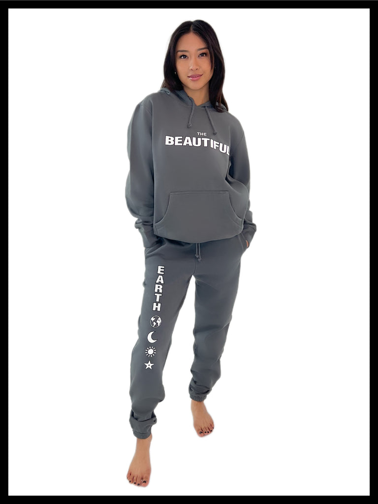 THE BASE HOODIE in MOONSTONE on RACHEL THE BEAUTIFUL EARTH | Conscious Clothing Brand + Healthy Essentials