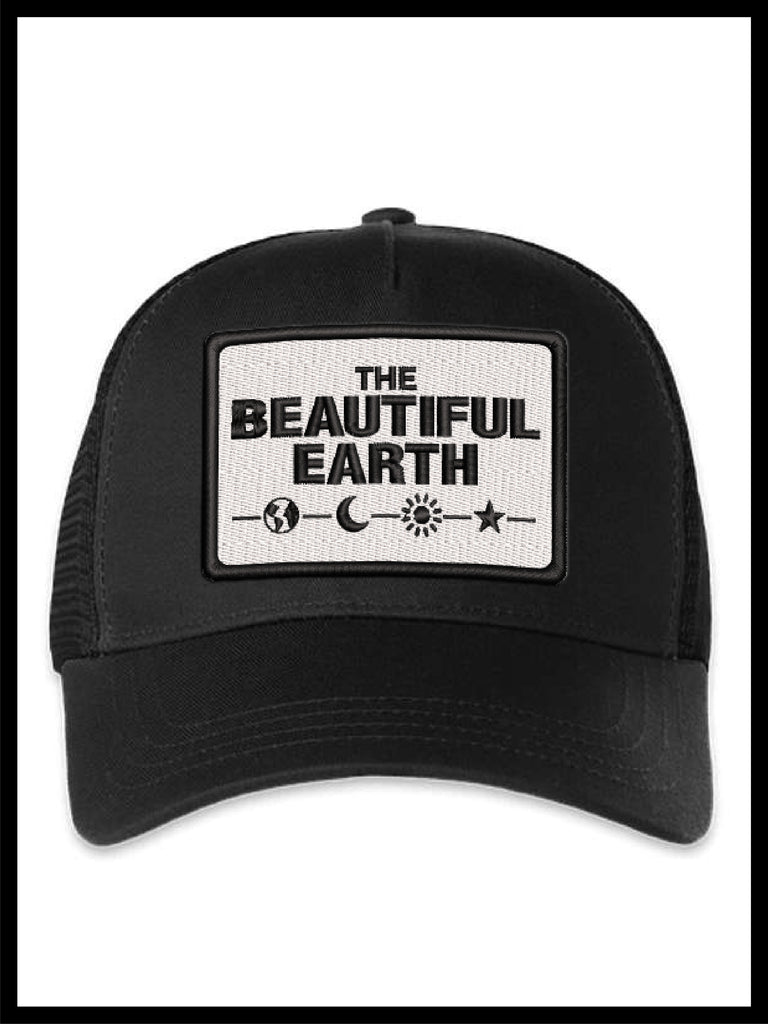 THE FOREVER TRUCKER ONYX + ONYX W/ B x W PATCH THE BEAUTIFUL EARTH | Conscious Clothing Brand + Healthy Essentials